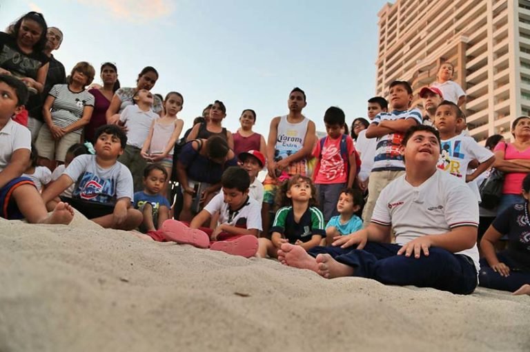 Liberan Tortugas alumnos del CAM 12 de Bahía de Banderas