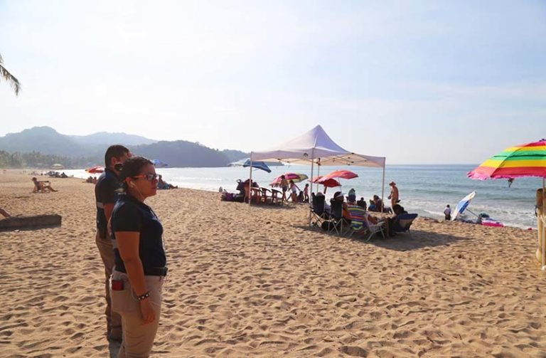 Saldo Blanco en Playas en área de Protección Civil Municipal de Bahía de Banderas