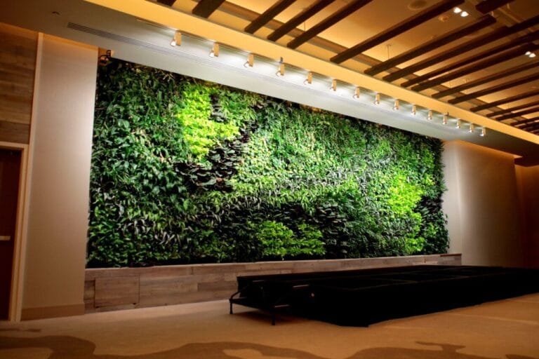 Paredes verdes para purificar el aire