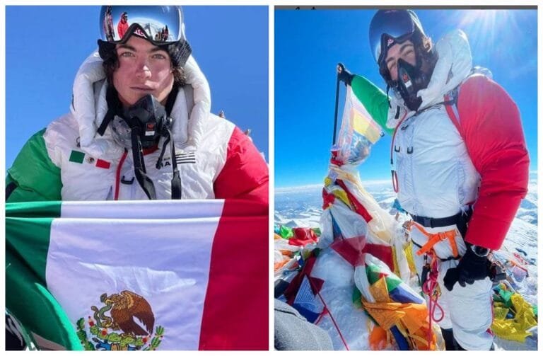 Récord histórico: alpinista jalisciense de 19 años conquista el Everest