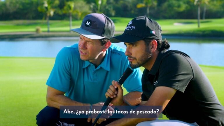 Mark Wahlberg y Abraham Ancer se divierten jugando golf en Vidanta Nuevo Vallarta