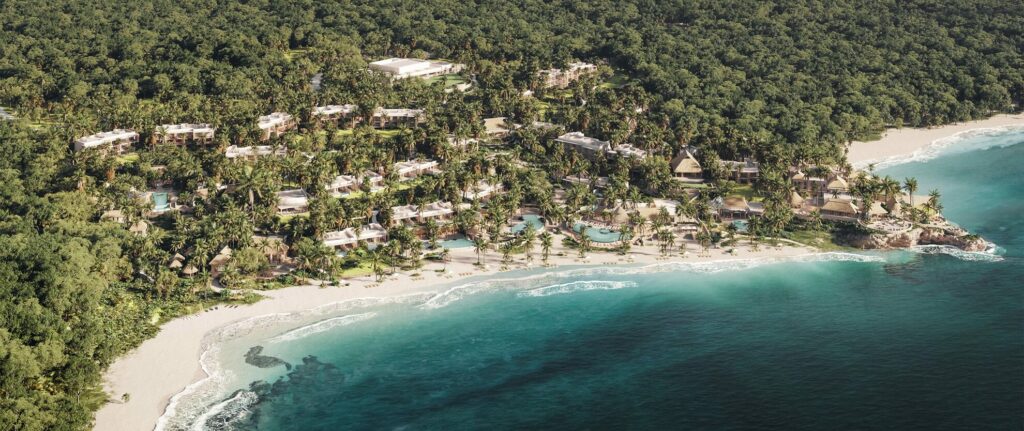 omni pontoque resort aerial view animation On Bahia Magazine Destinos Hoteles Entrada
