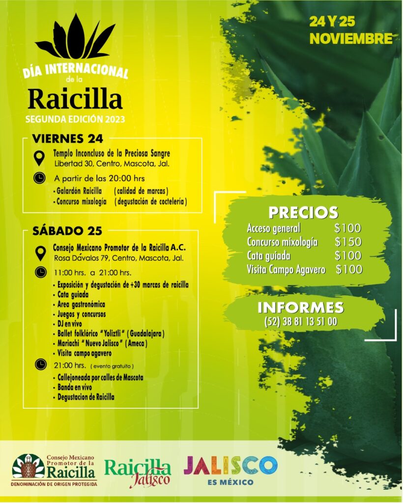 poster dia internacional de la raicilla On Bahia Magazine Destinos Todo Turismo Entrada