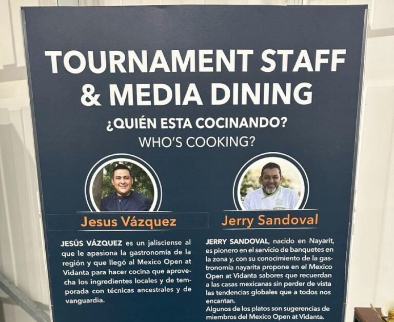 3.er México Open at Vidanta: la experiencia culinaria detrás del torneo