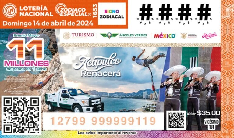 Lanzan billete de lotería para destacar el renacimiento de Acapulco