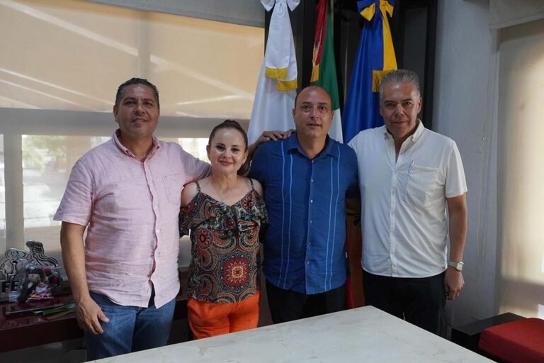 Presidente nacional de CANIRAC visita al alcalde interino