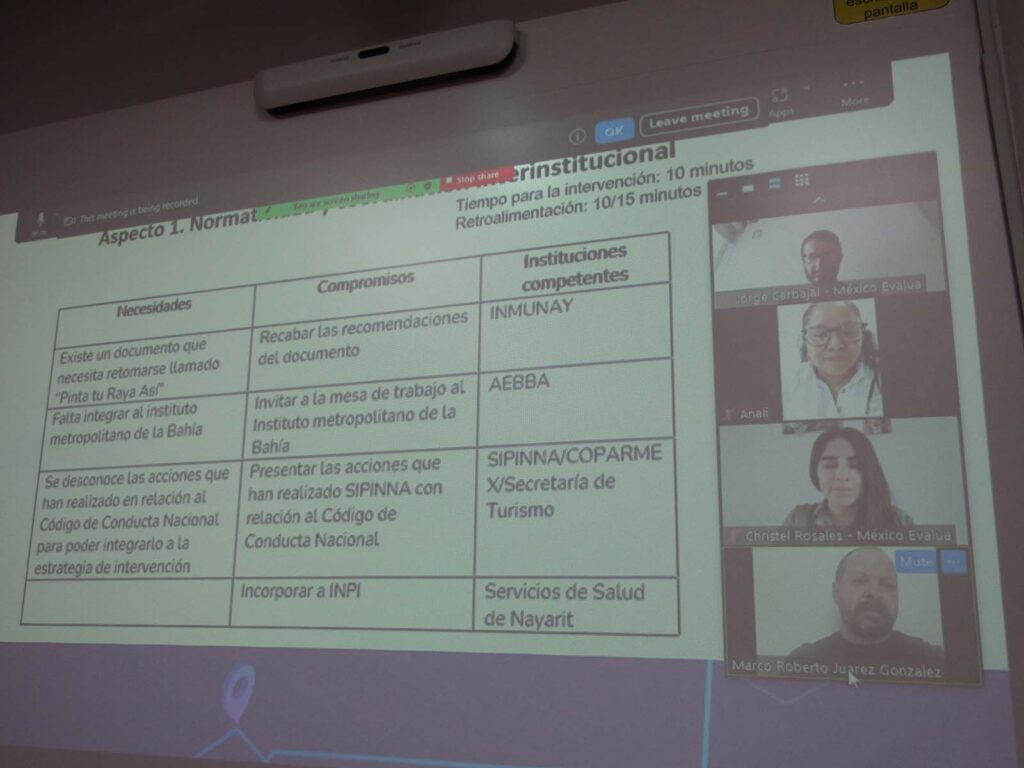 La sesion de trabajo tuvo la asisetencia remota de integrantes clave en la Red Justicia On Bahia Magazine Destinos Empresas Entrada