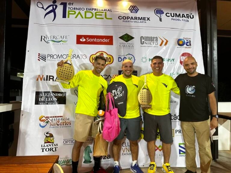 Triunfa VELOZ en el 1er Torneo Empresarial de Pádel Coparmex Puerto Vallarta