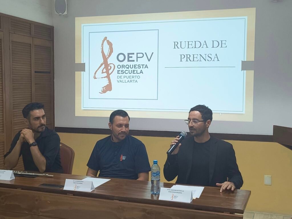 orquesta escuela de puerto vallarta rueda de prensa