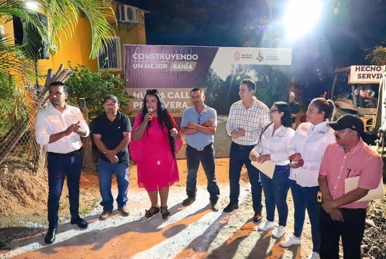 Héctor Santana da inicio a obra en Fortuna de Vallejo y anuncia nuevos proyectos
