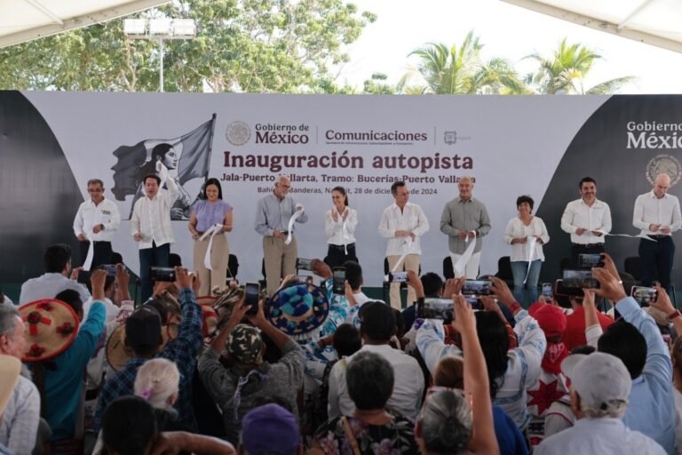 Claudia Sheinbaum inaugura autopista Jala-Puerto Vallarta, tramo Bucerías-PV