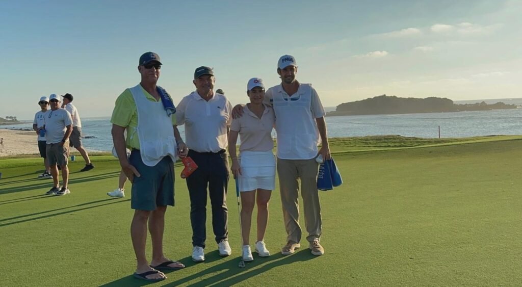 Lorena Ochoa y Rafa Alcantar en el Punta Mita Gourmet & Golf.