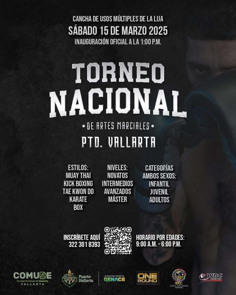 Invita COMUDE Vallarta al Torneo Nacional de Artes Marciales 2025 04