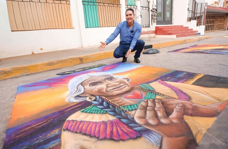 Festival del Gis 2025 llena de arte y cultura la Zona Dorada de Bucerías