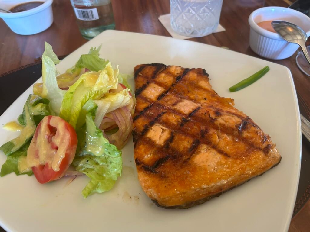 salmon a la parrila la vaca argentina