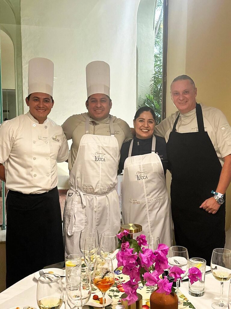Essenza di Lucca, un viaje sensorial al corazón de la Toscana en Velas Resorts 4 Chefs participantes en el festival Essenza di Lucca en Velas Vallarta.