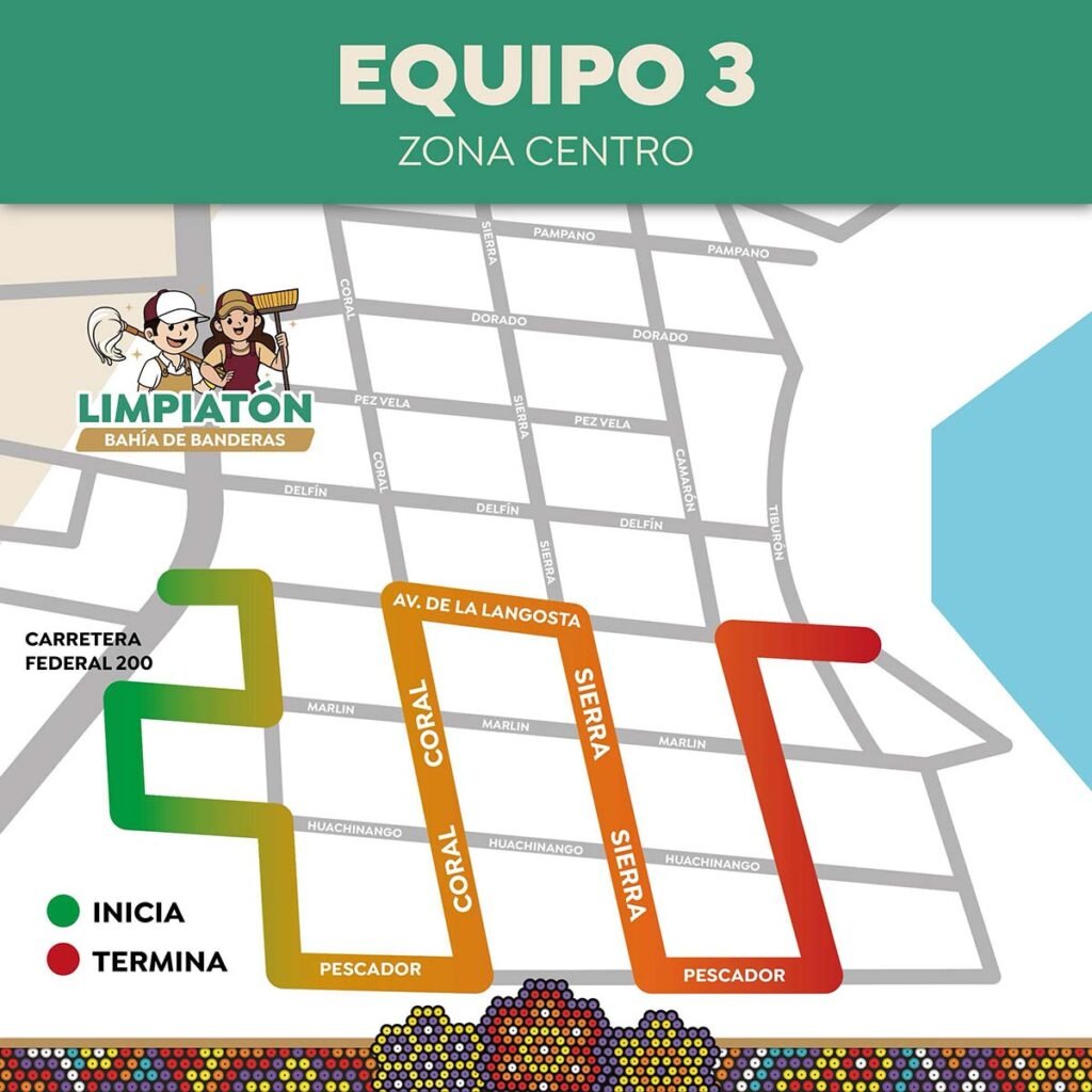 El “Limpiatón” llegará a La Cruz de Huanacaxtle 3 El "Limpiatón" llegará a La Cruz de Huanacaxtle.