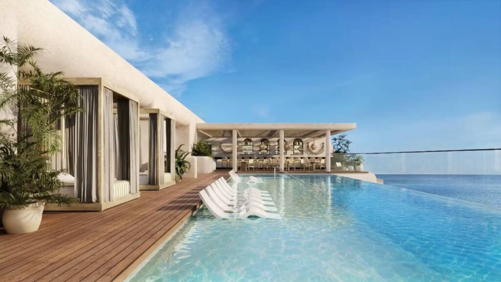 Unico 20º105º Hotel, un nuevo nivel de lujo y todo incluido en Riviera Nayarit 1 Alto 20°105°, el bar de la piscina en la azotea de UNICO Riviera Nayarit