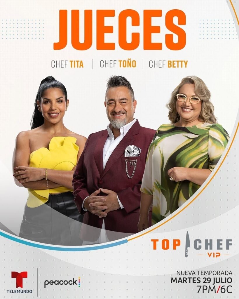 La chef Betty Vázquez se suma al panel de jueces de Top Chef VIP 1 Chef Betty Vázquez se suma al panel de jueces de Top Chef Vip de Telemundo.