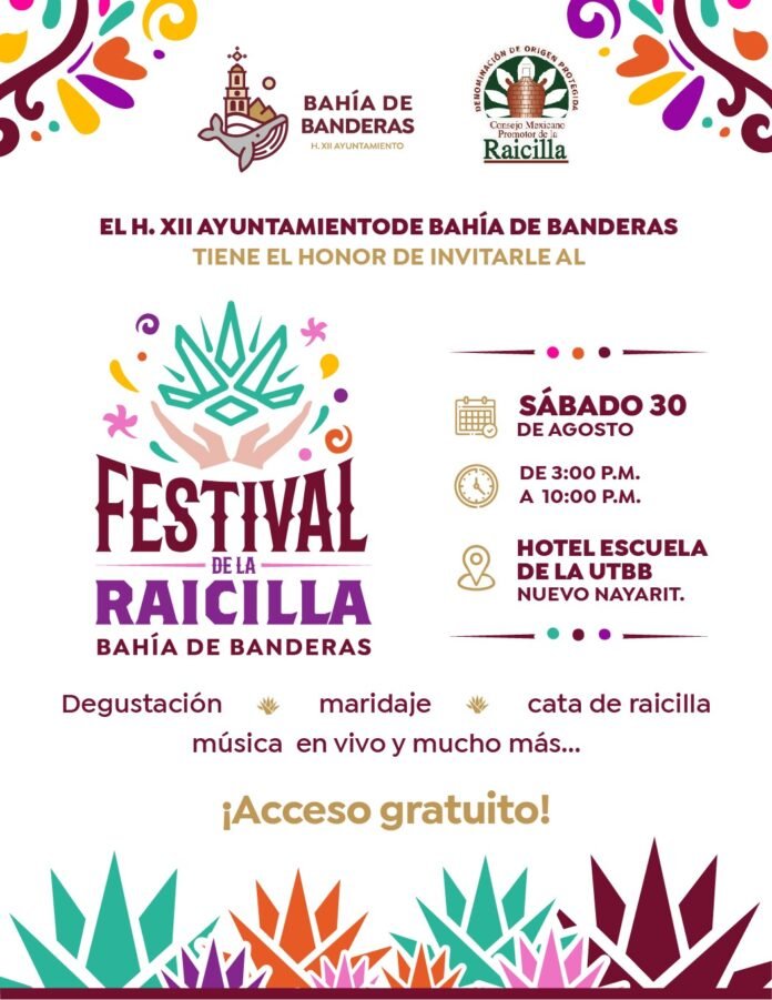 Festival de la Raicilla 2025 en Bahía de Banderas agosto.