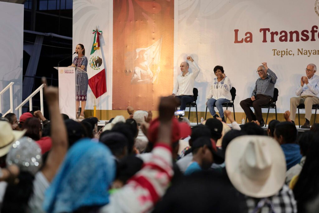 Sheinbaum: Autopista Tepic-Compostela será inaugurada en noviembre 1 Claudia Sheinbaum, presidenta de México.