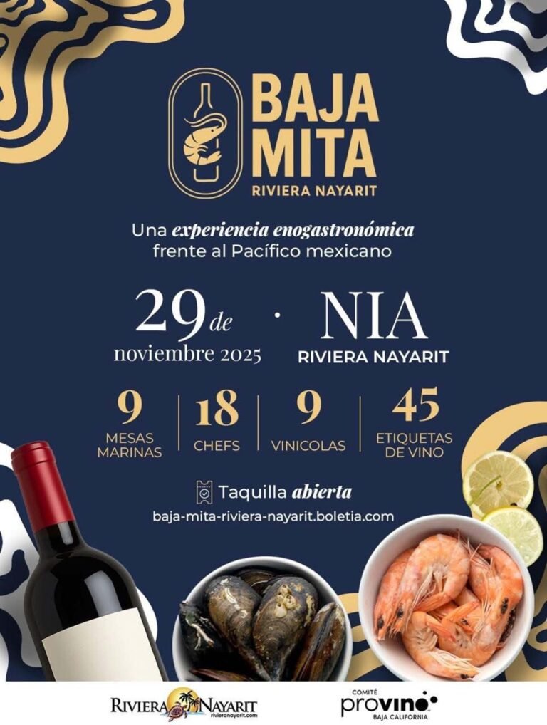 Baja Mita Riviera Nayarit une vino y gastronomía del Pacífico