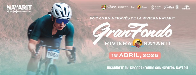 El Gran Fondo Riviera Nayarit 2026 abre inscripciones: la cita ciclista más épica del Pacífico regresa 1 Cartel Gran Fondo Riviera Nayarit.