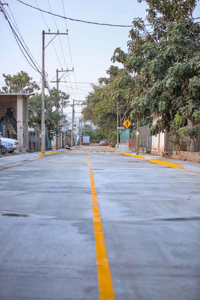 Rehabilitación de calle Benito Juárez.