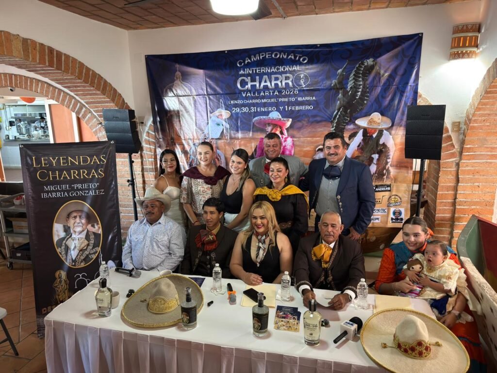 Rueda de prensa para presentar el Campeonato Internacional Charro Vallarta 2026.