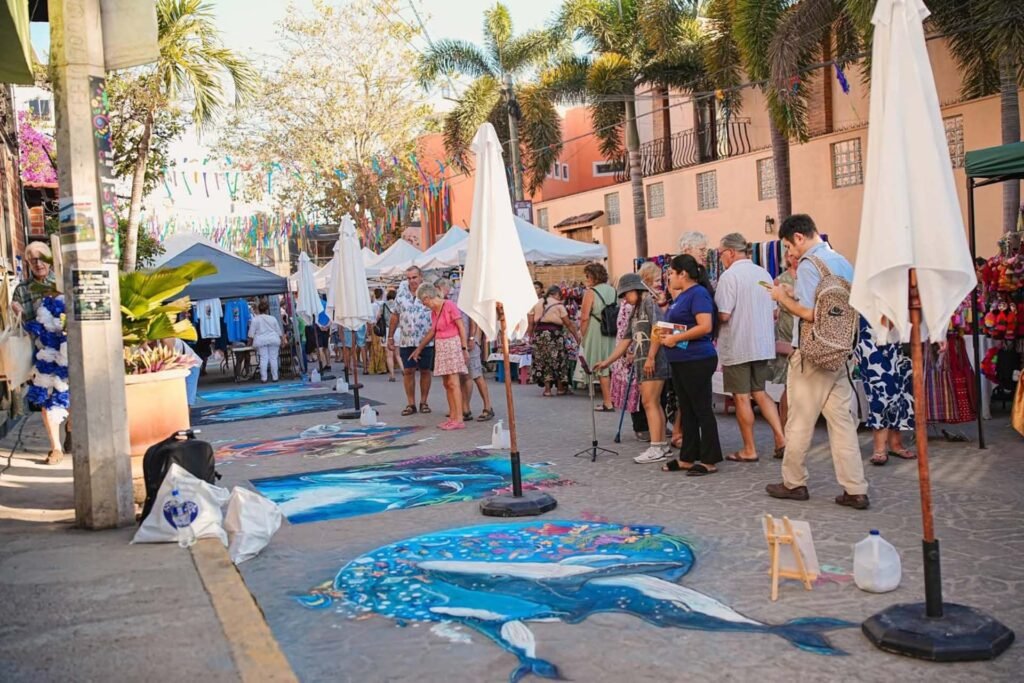 Festival del Gis en Bucerías celebra arte urbano.