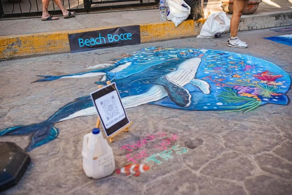 Festival del Gis en Bucerías celebra arte urbano.