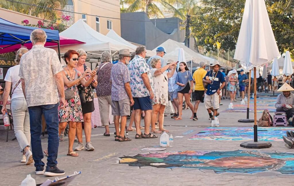 Festival del Gis en Bucerías celebra arte urbano.