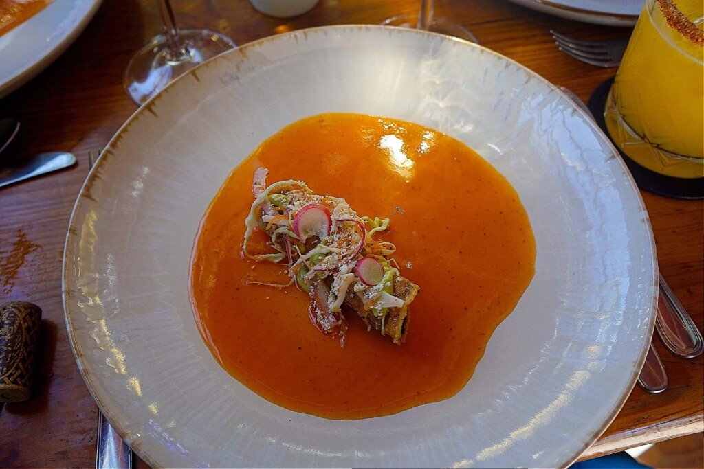 Flauta raspada de camarón estilo Nayarit.