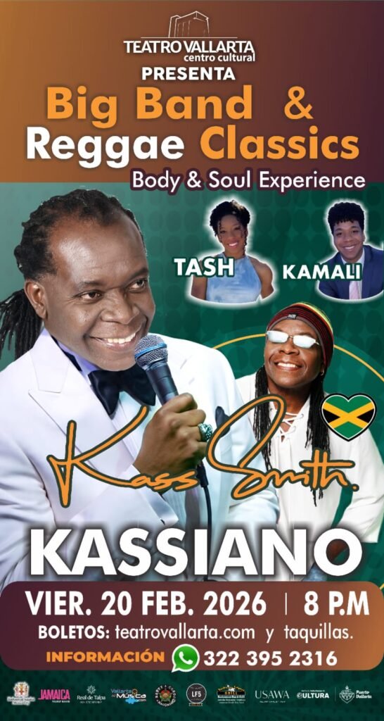 Cartel del espectáculo Big Band & Reggae Classics Body & Soul Experience con Kass Smith, Tash y Kamali.