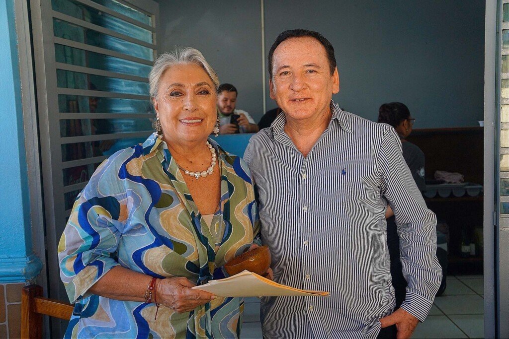 Mariel de Fregoso Presidenta de Becas Vallarta A.C. y Luis Zuniga Vicepresidente de Becas Vallarta A.C