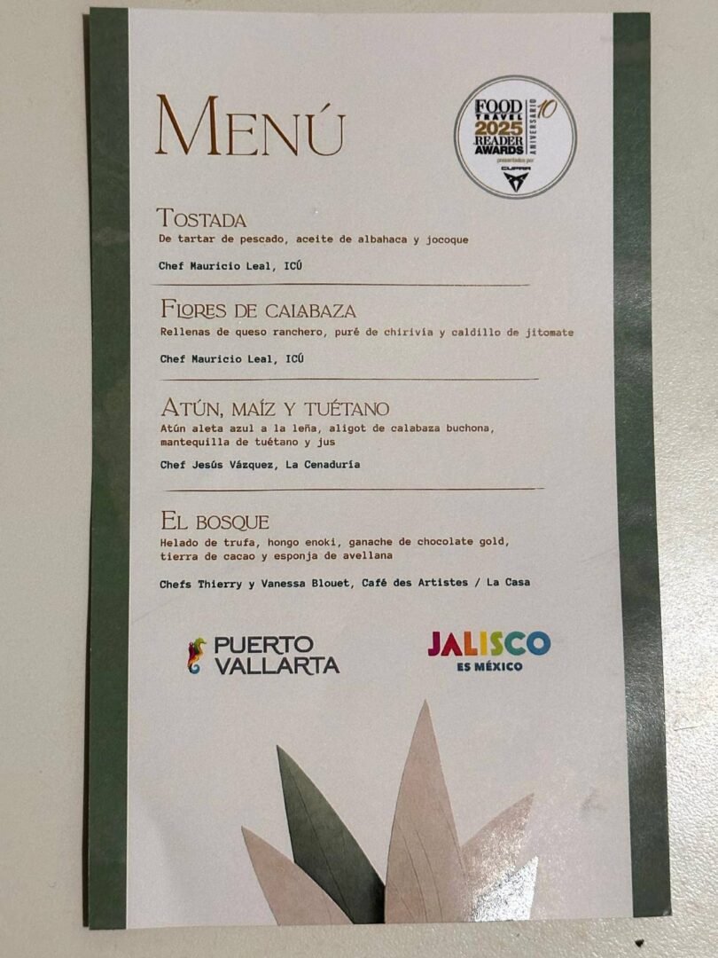 menu chefs cena food and travel vallarta 2