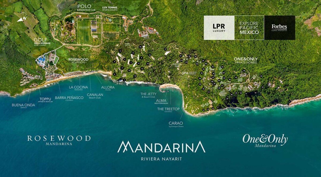 one and only rosewood mandarina masterplan map