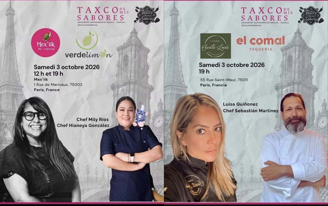 Taxco de Mis Sabores se presenta en París 2 cartel 01