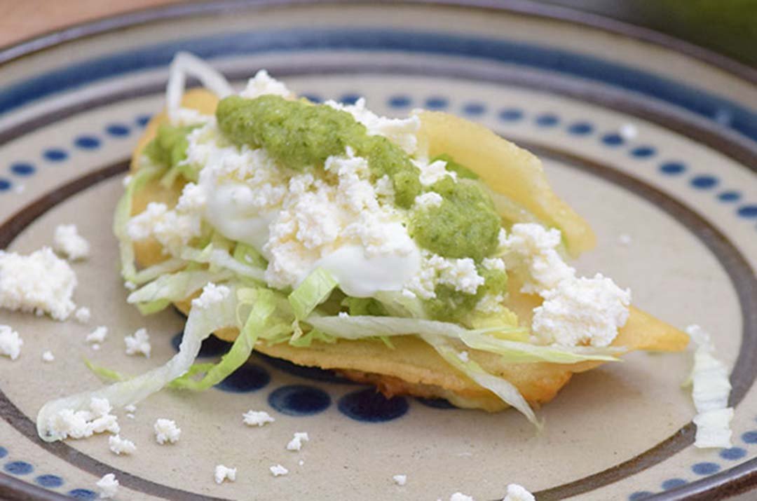 masa para quesadillas fritas esponjosas tinga queso