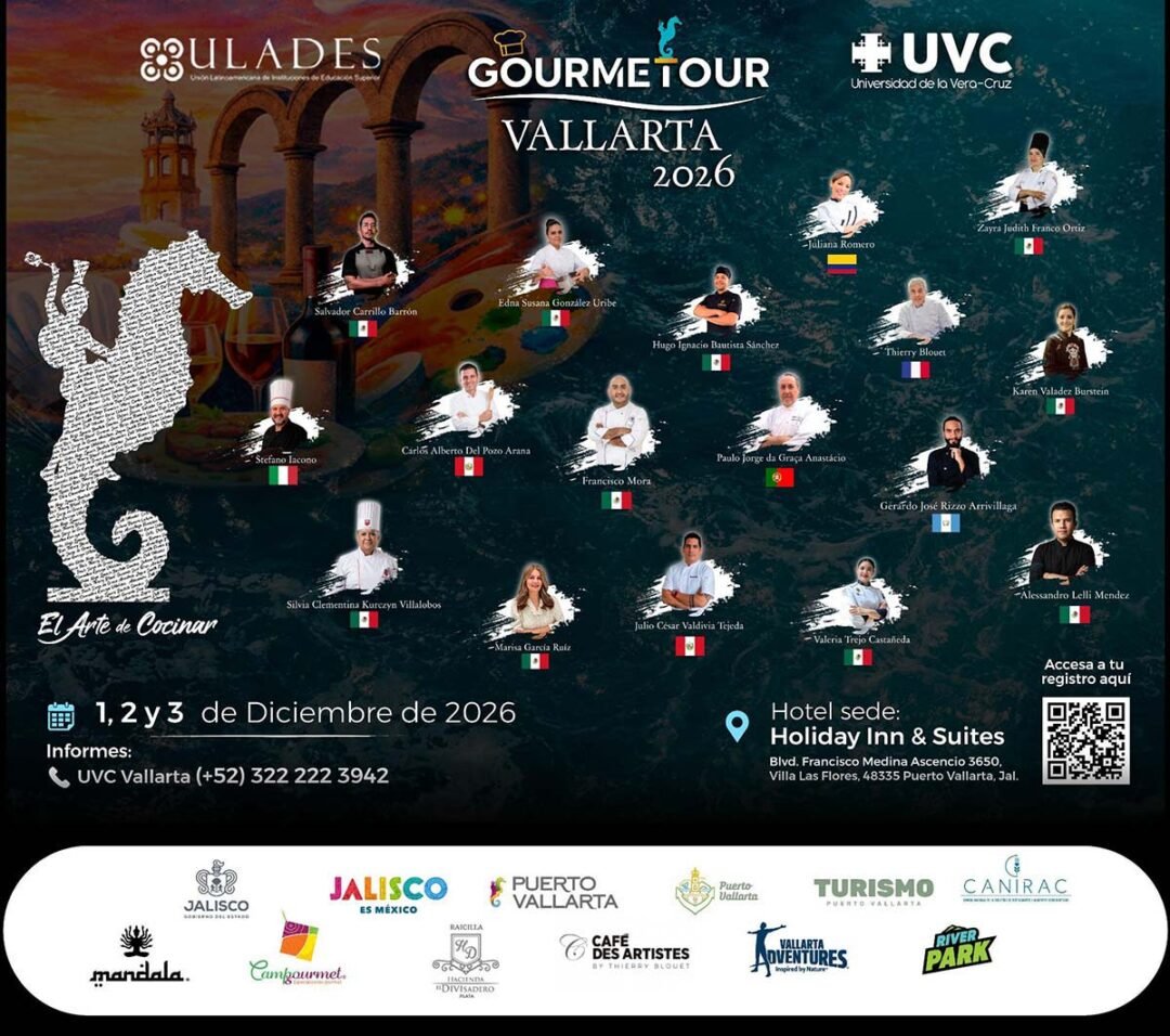 Gourmetour Vallarta 2026 reunirá a 17 chefs internacionales en diciembre 2 cartel del Gourmetour Vallarta 2026